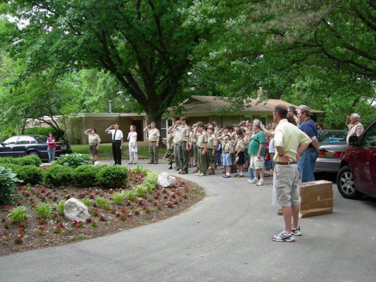 Flag placement ceremony